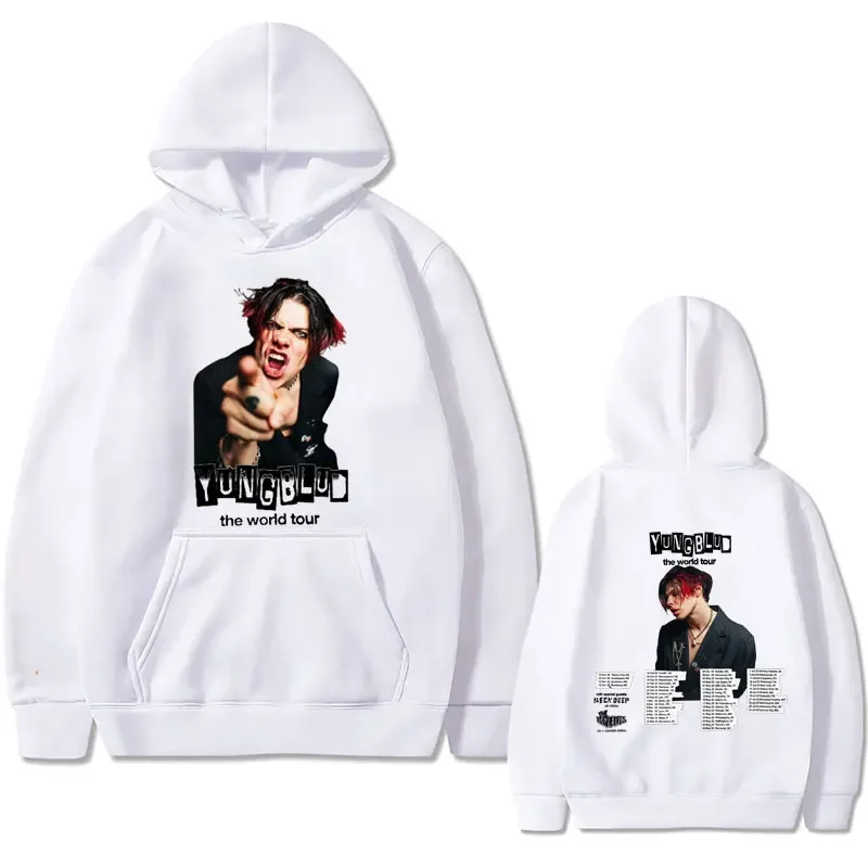 Rock Singer Yungblud 2023 World Tour Hoodie Autumn Winter Male Vintage Hooded Sweatshirts Men Women Fashion Oversized Hoodies