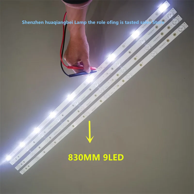 LED backlight strip for 8149010042004 23010424900010 6501L830000030 12-42C4X9-830-M02 9LED   830MM  3V light bar 100% new