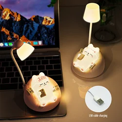 1pc sleeping cat night light, USB charging, 3-level brightness adjustment, pat light, decompression light, atmosphere light.