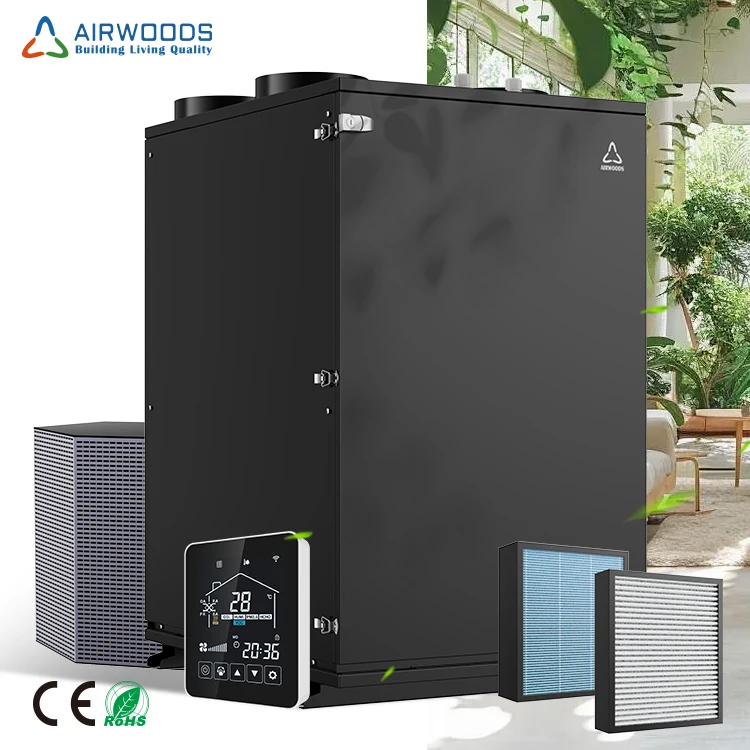 Condensate-free Operation Heat Recovery Ventilation Unit Dehumidifier with Dc Inverter Compressor