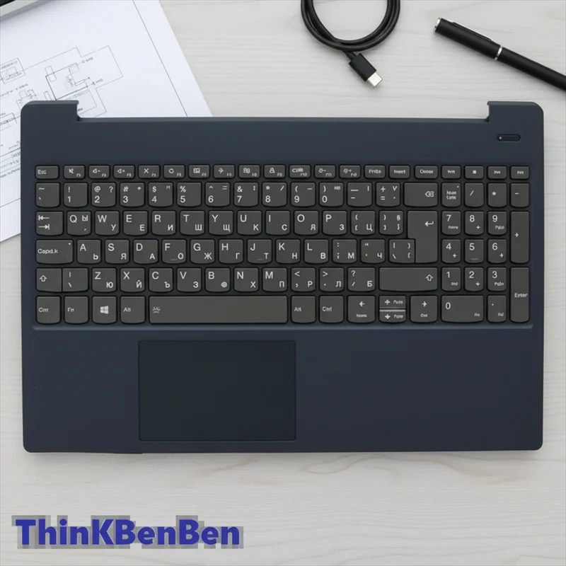 

Корпус верхней части клавиатуры (пальмрест) BG Bulgaria Blue для Lenovo Ideapad S340 15 15IWL 15IML 15API 15IIL 5CB0S18812