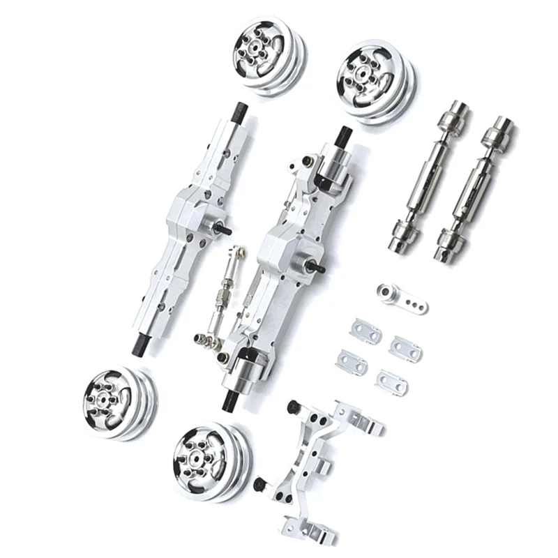 Excelente para WPL C74 1/10 piezas de repuesto de coche teledirigido eje de actualización de Metal asiento Servo eje de transmisión de cubo de rueda