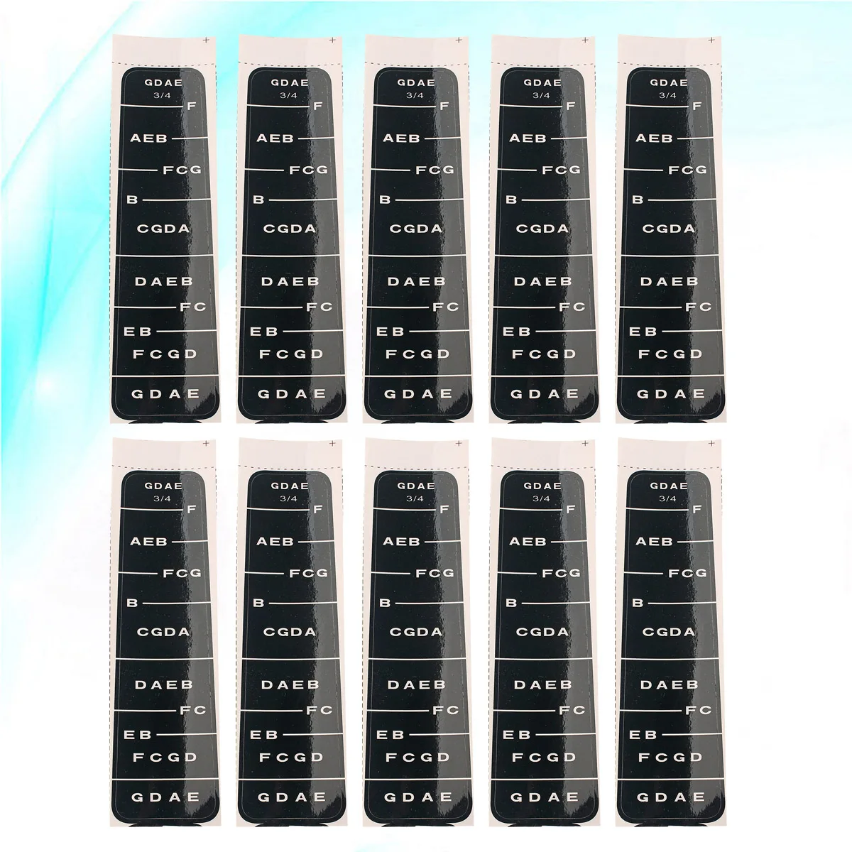 

10 Pcs Violin Sticker Finger Board Learn Fretboard Indicator Note Fiddle Guide Scale