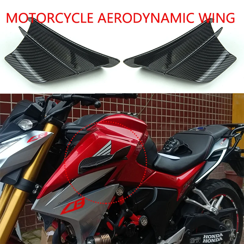 

Fit For SUZUKI V-Strom 650 1000 2016-2020 Vstrom DL650 Carbon Look Wing Kit Spoiler Motorcycle Winglet Aerodynamic Spoiler Wing