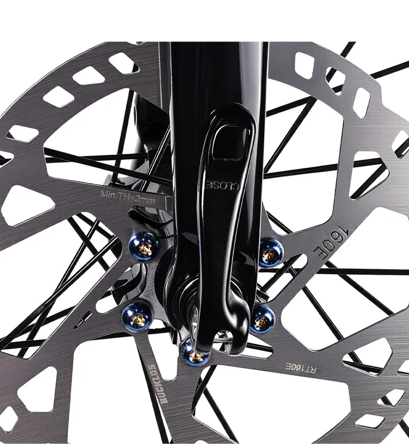 BUCKLOS 12 Stück Titan M5*10MM Schrauben Titanlegierung Scheibenbremsrotor-Schrauben Fahrrad-Scheibenrotor-Befestigungsschrauben M5x10mm Schrauben – Detail 15