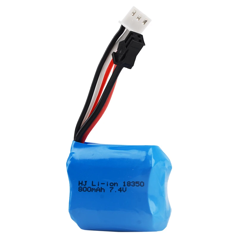 Akumulator litowo-jonowy 7.4v 800mAh do H100 H102 H106 18350 7.4v do JJRC S1 S2 S3 S4 S5 wysokiej prędkości zdalnie sterowana łódka RC 1Pcs do 5Pcs