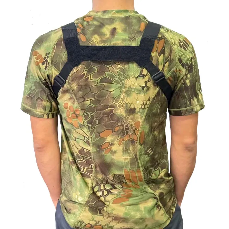 حقيبة صدر تكتيكية للرجال، سترة صيد وتخييم متعددة الوظائف، معدات متينة للمشي لمسافات طويلة في الهواء الطلق، معدات عمل أساسية #5