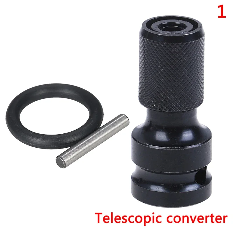 Converter Tool Power Wrench Adapter Hex 1/2" Square To 1/4" Hex Ratchet Socket Wrench Socket Adapter Drive Converter Impact Tool