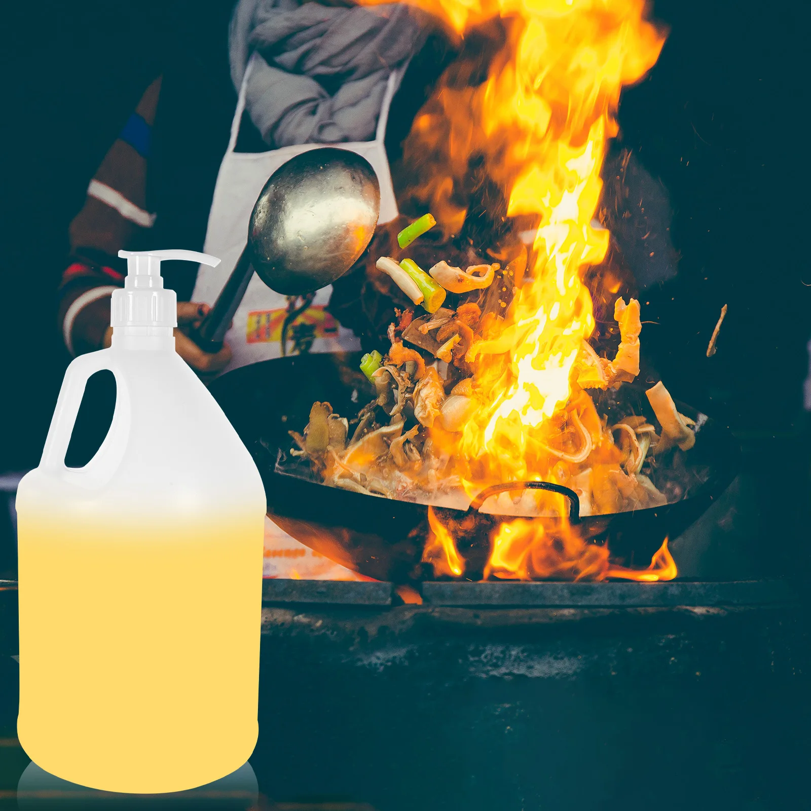 

Food Plastic Bucket Storage Bottle 5 Gallon White Large Capacity Reusable Oil Tank Container Laundry Liquid Bottle