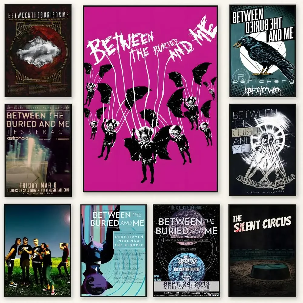 Progressive metal band Between the Buried and Me Poster Peel And Stick Indoor Bedroom Wall Decor Aesthetic Gift