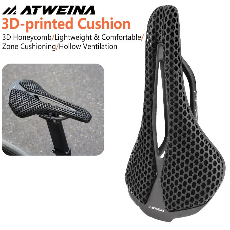 

ATWEINA 3D велосипедная подушка из углеродного волокна, сверхлегкая сотовая дышащая конструкция, дорожная велосипедная подушка, аксессуары для велоспорта