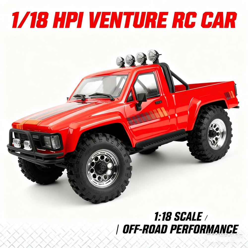 

2025 New Hpi Venture Remote Control Brushed/Brushless Simulation 1/18 Hilux 4WD Off Road Climbing Vehicle Children'S Toy Gift