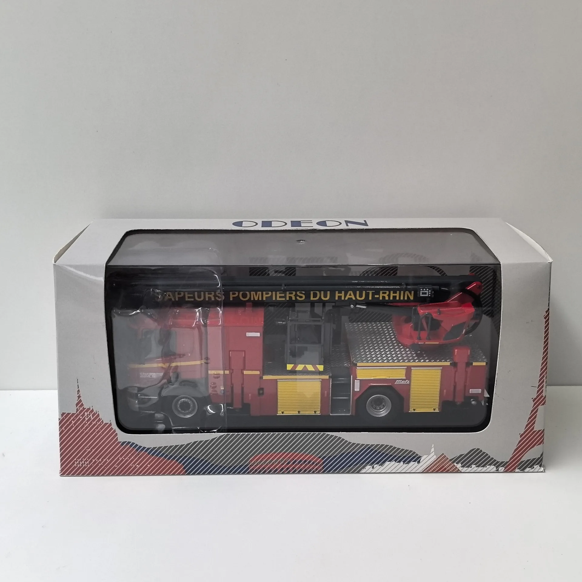 Diecast Odeon Scania P320 BEA SDIS 68, Legierungsautomodell im Maßstab 1:43, Sammlerspielzeug, Geschenk, Souvenir, Display-Ornament