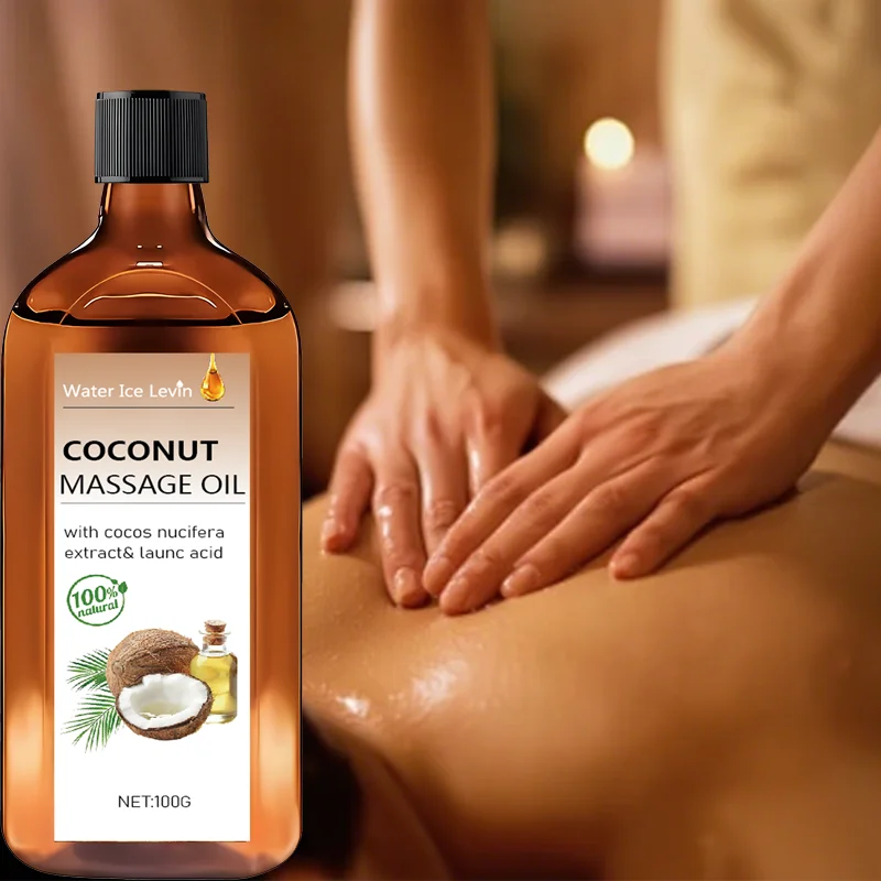 Kokos-Massageöl. Nicht fettende Feuchtigkeitspflege. Natürlicher Cocos Nucifera Extrakt. Laurinsäure-Feuchtigkeitscreme. Nährend und schnell einziehend.