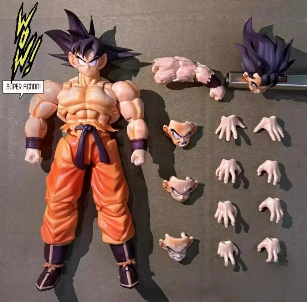 

Новая фигурка Wow Super Action Studio Anime Dragon Ball 1/12 Kaiouken Son Goku, экшн-фигурка Collect Goku, модель игрушки в наличии