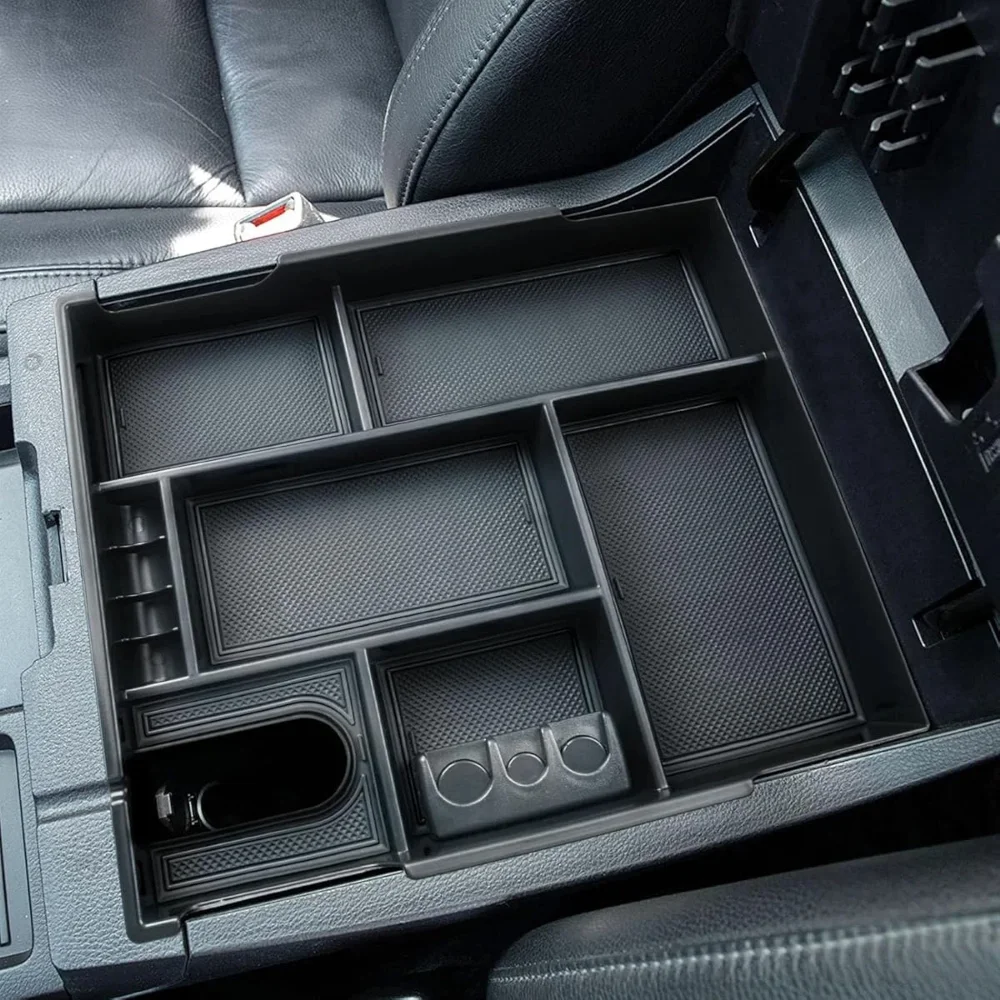 

Custom Fit Center Console Tray For Toyota Tundra 2014-2021 Anti-Slip Armrest Organizer With Divider Car Styling Car Accessories