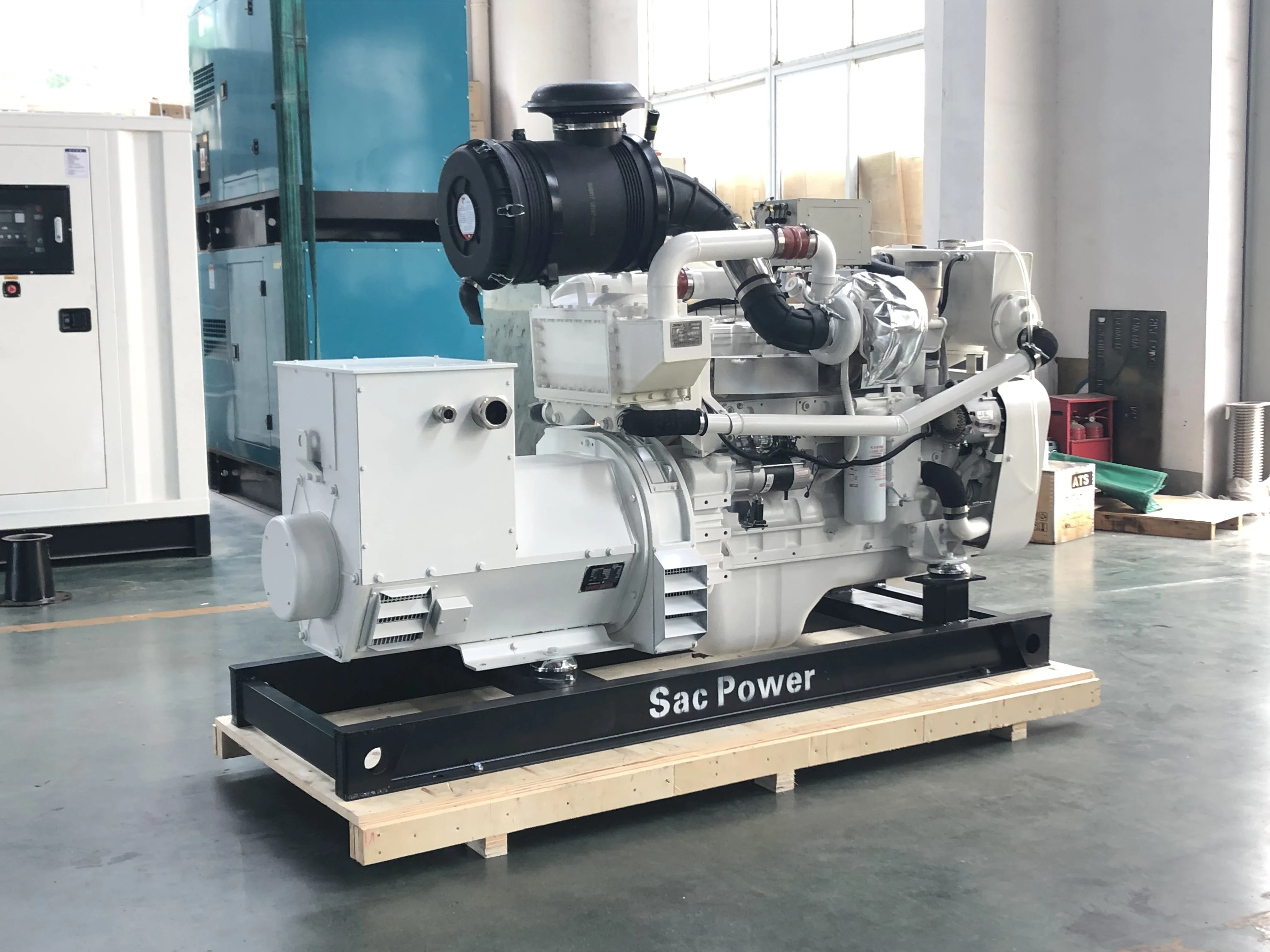 Cummins 6LTAA8.9-GM200 Bootgenerator 200KW 1500 RPM Scheepsgenerator Turbocompressor en lading Luchtgekoelde scheepsset