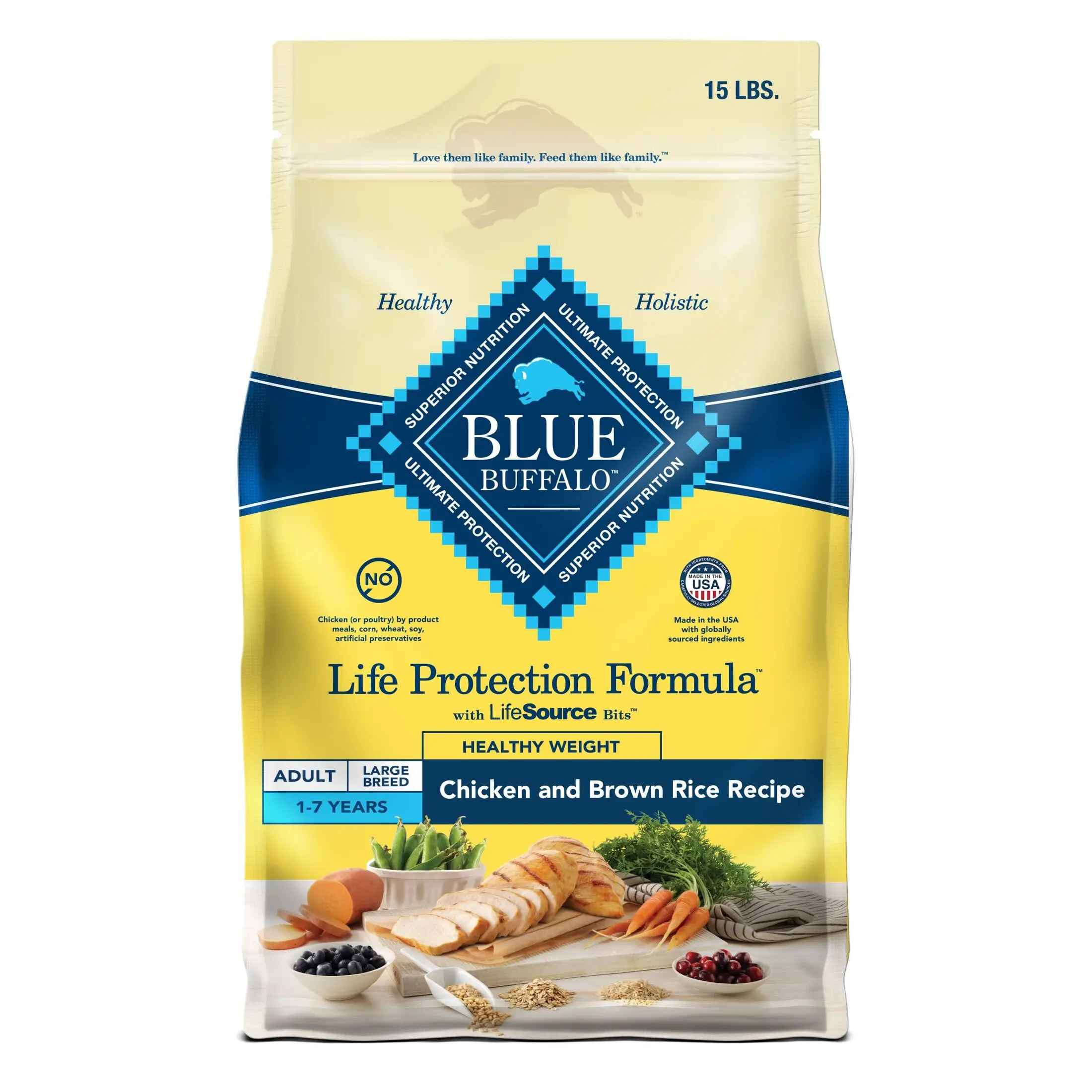 Life Protection Formula Healthy Weight Adult Dry Dog Food with Chicken 15 lb Bag