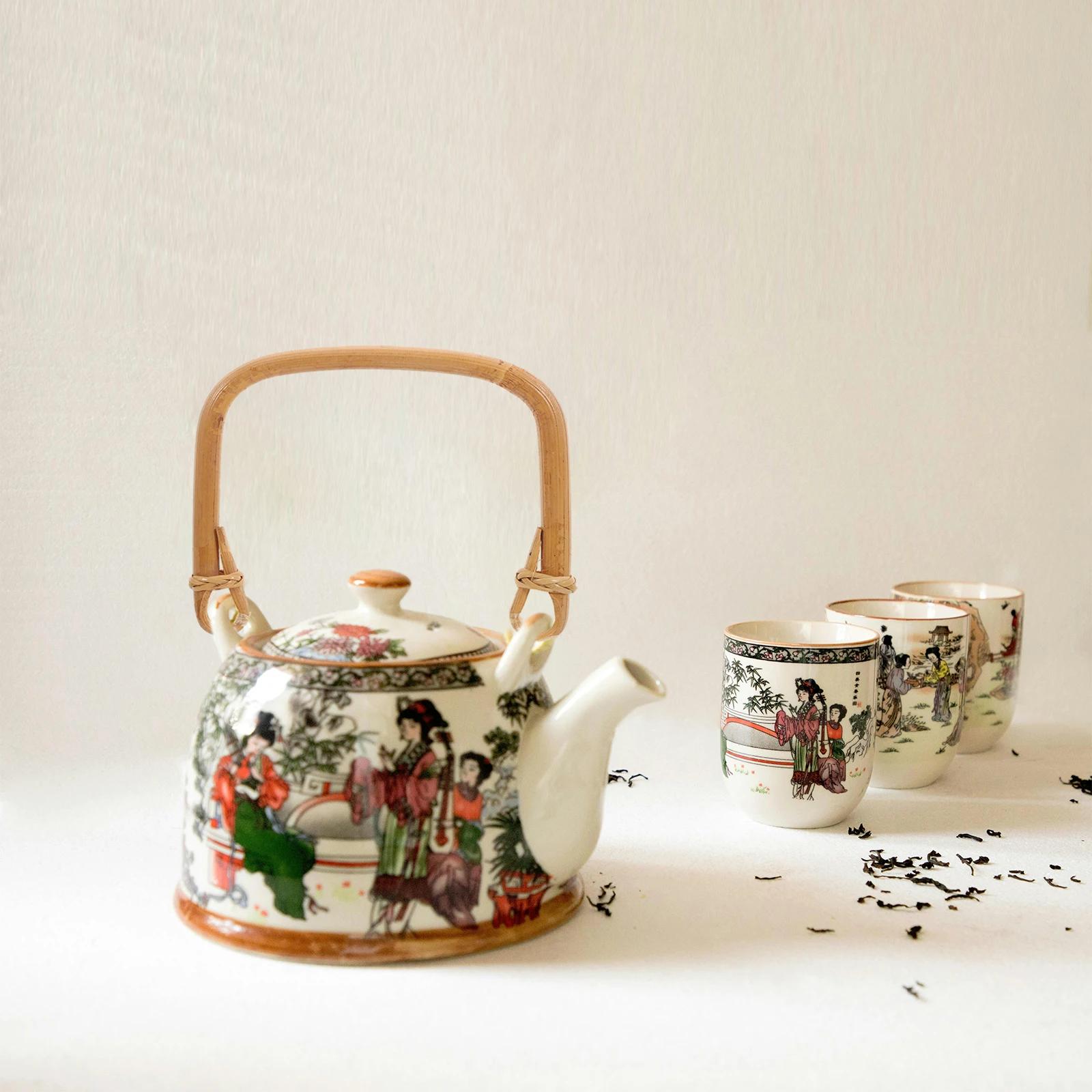 

Teapot Handle Replacement U-Shaped Rattan Diy Anti-Scald For Ceramic Cast Kettle Loose Leaf Tea Brewer Kitchen