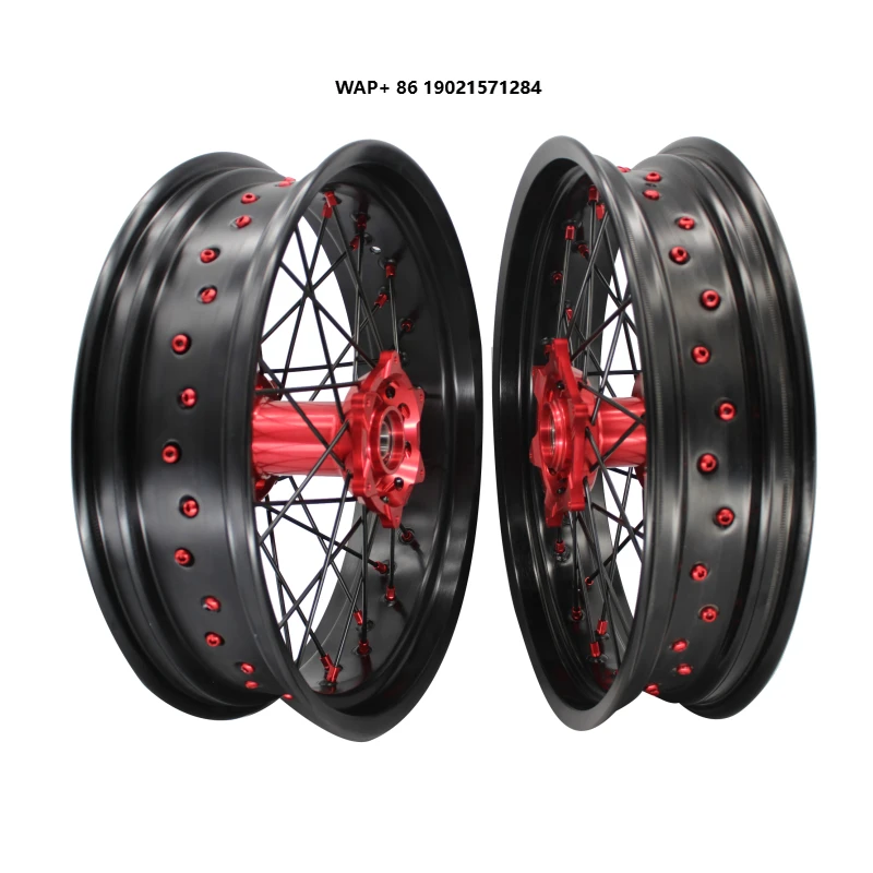 

High Quality SXF EXC 350 SXF SXF EXC 125.200.250.450 SX Motorcycle Accessories Supermotard Wheel Set Suitable for