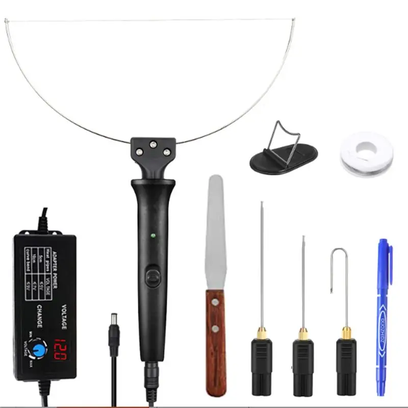 

AA73 1 комплект: Черный электрический резак для пенопласта, ручка-резак для пенопласта с нагревательным проводом, вилка стандарта ЕС