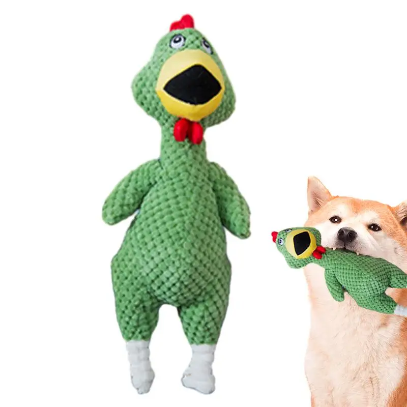 Funny Chew Toys Molar Screaming Chicken Pets Dog Squeaker Chew Training Toys For Small Medium Large Dogs Chicken Pet Toy Puppy