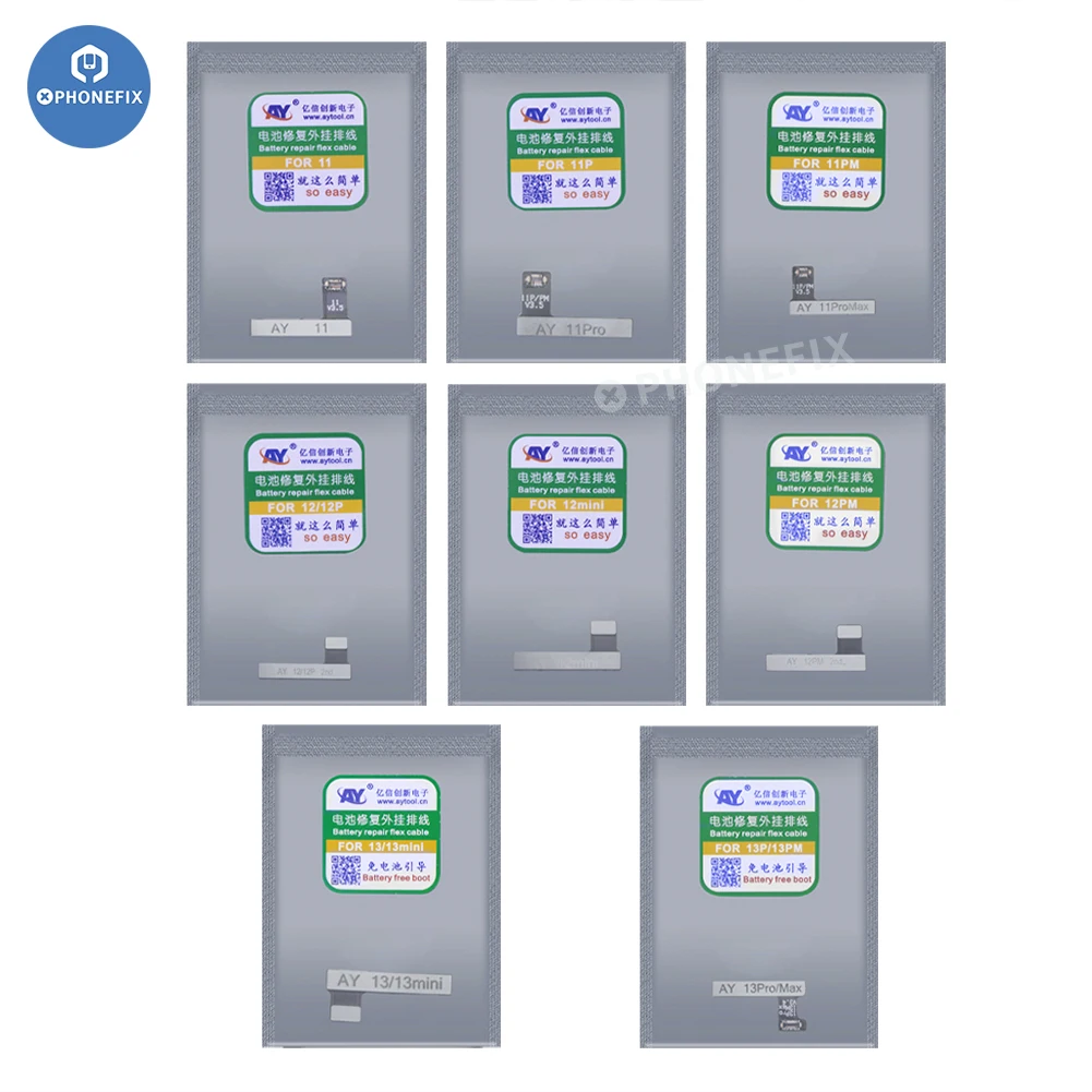 AY A108 Original Battery Repair Flex Cable For iPhone 11 12 13 14 Pro Max Battery Health Replacement External Battery FPC