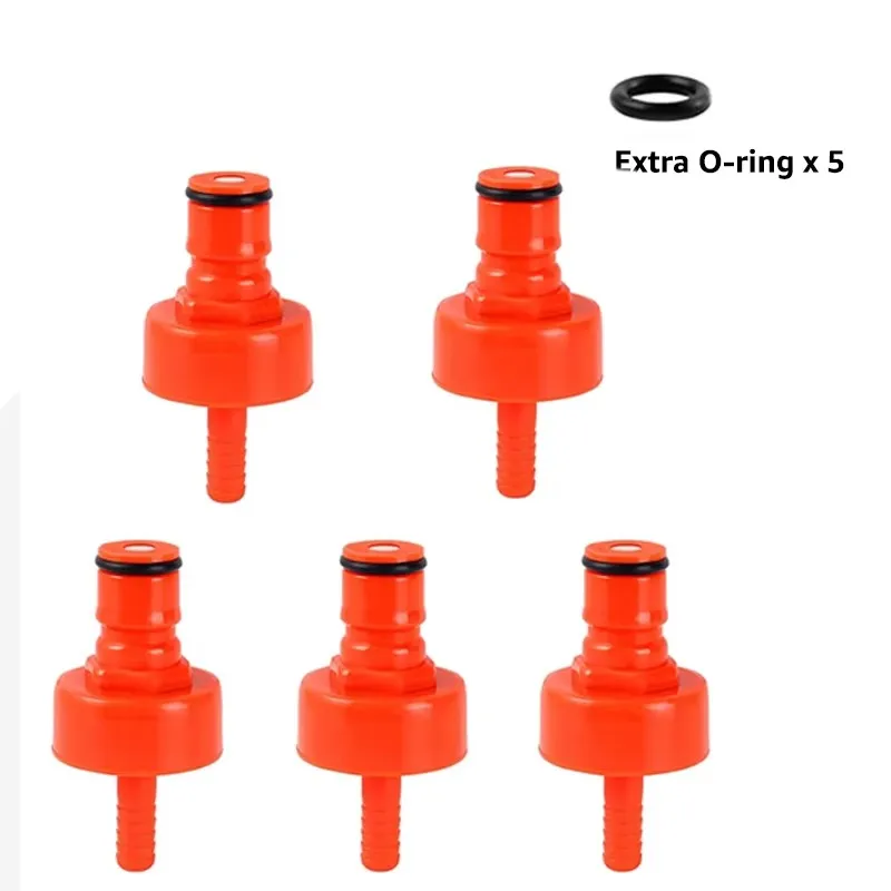 Plastic Carbonation Caps,DIY Kegging Soft Soda Water Drinks & Carbonated Beer In PET Bottle,Ball Lock Connection Brewing Tools