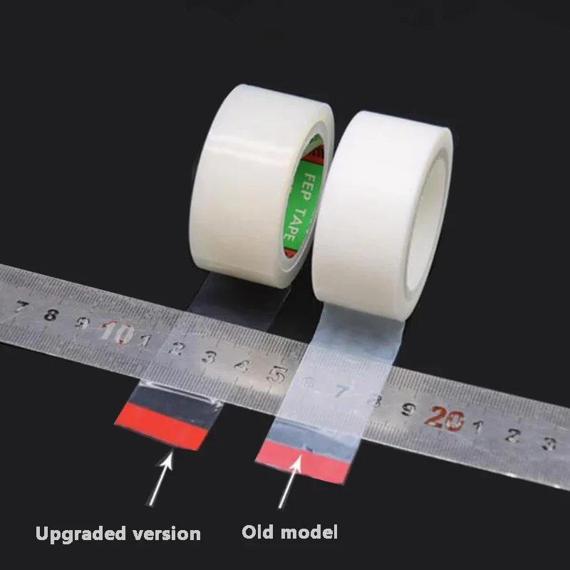 10M Transparent White PTFE Tape 260°Wear-resistant Acid and Alkali Resistant High Temperature Single-side Self-adhesive Smooth