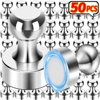 1/50PCS Strong Neodymium Magnetic Pushpins Sucker Thumbtack Magnet Push Pins Whiteboard Fefrigerator Magnets for Office School