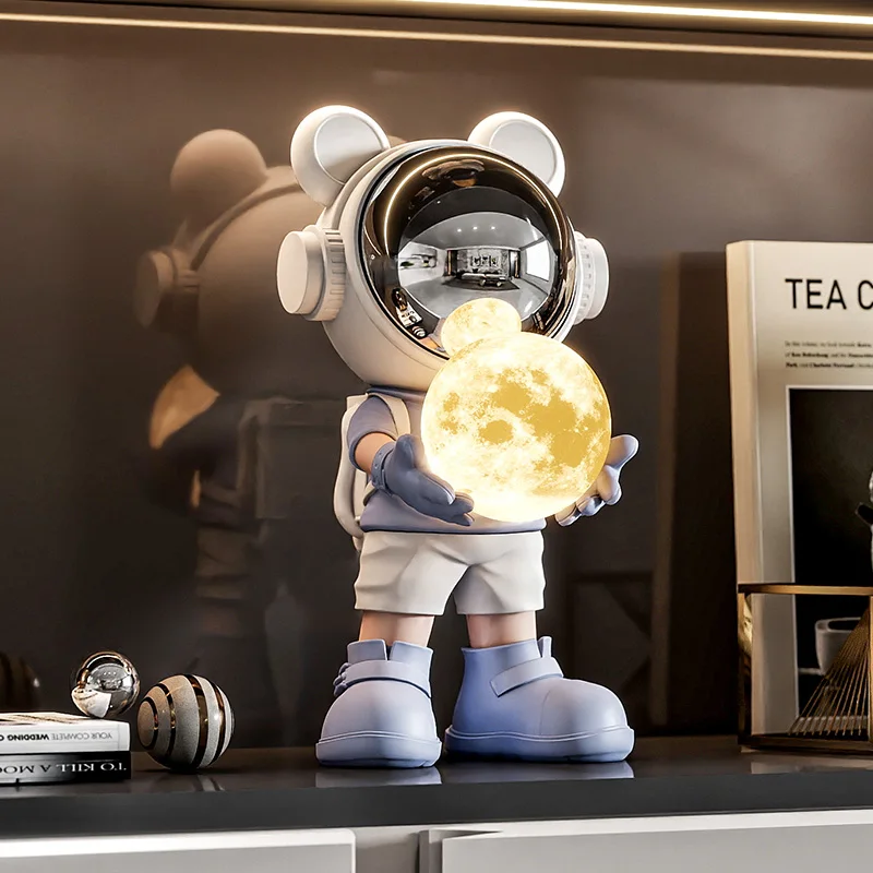 

Astronauts Home Decoration Figurine Modern Resin Crafts Living Room Wine Cabinet Tabletop Decoration And Accessories Home Gifts