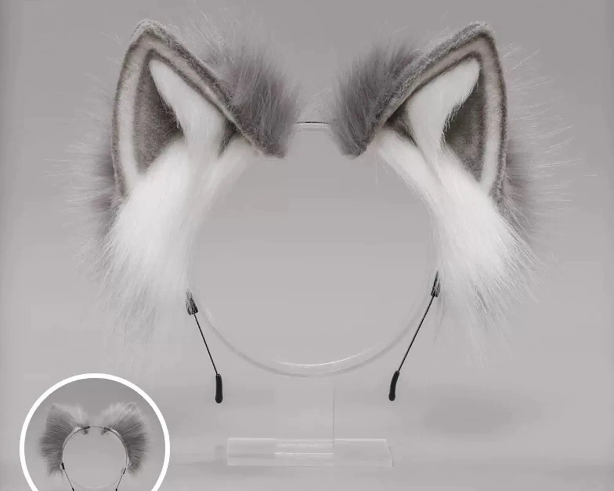 

Handmade Cute Realistic Anime Wolf Ears, Luxury Furry Ears, Halloween Animal Ears Cosplay, Birthday Gift