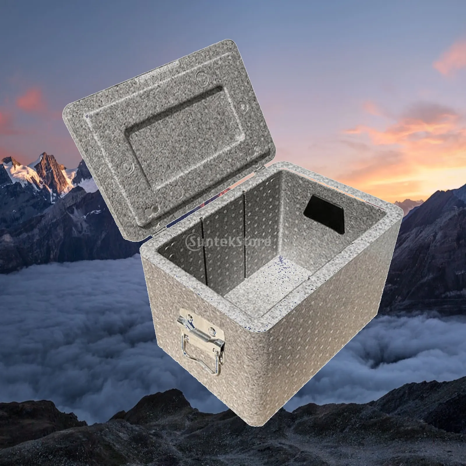 Thermal Insulation Box Portable Cooler Container with Built-in Handles for Events Hot Cold Food Storage