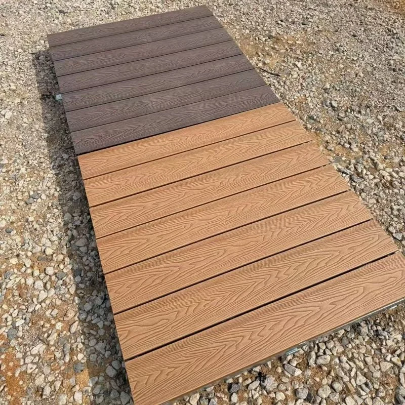 Easy Assembled WPC Outdoor Anti-corrosion Modules Platform, Yard, Camping, Flat Packaging Plastic Wood Platform