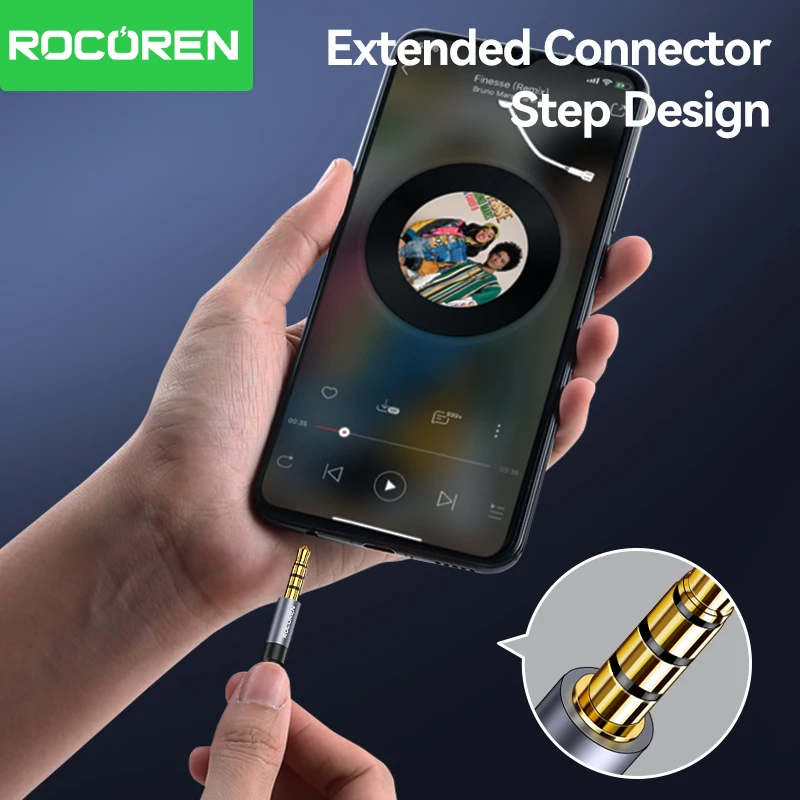 Rocoren 3.5mm Jack AUX Audio Splitter Cable 2 Way Aux Male to Double Female Headphone Audio Adapter For Earphones Phone Tablet