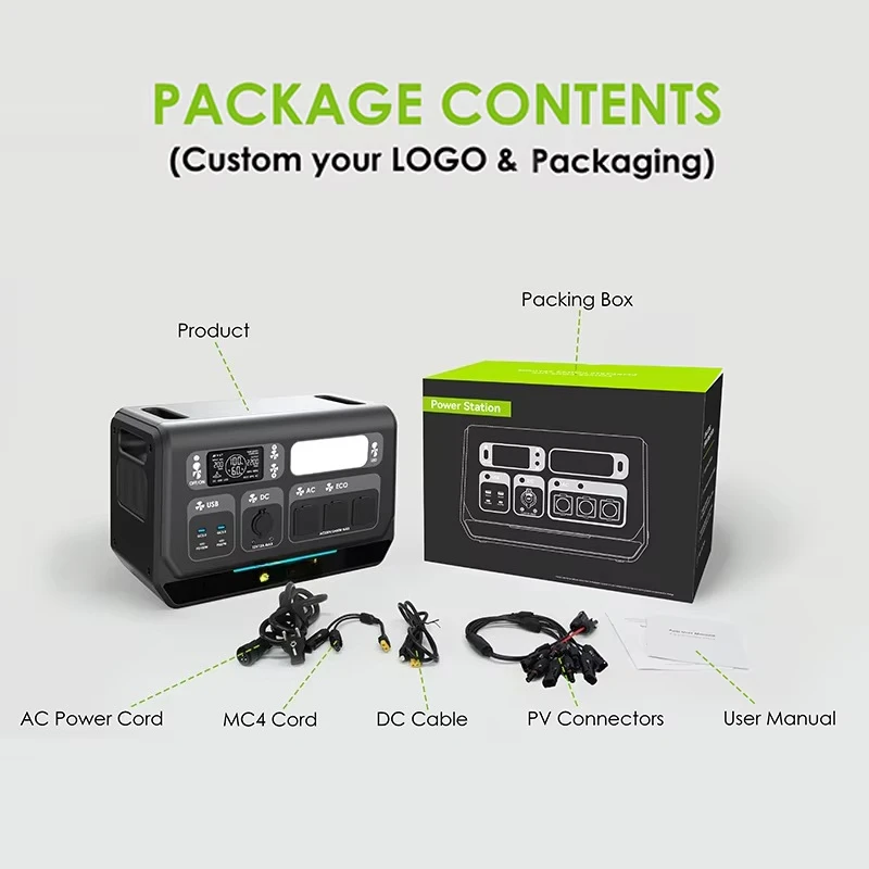 

2400w 230v Home Portable Power Bank Charging Station Outdoor Portable Solar Generator