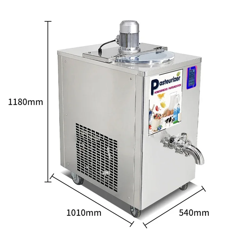 ماكينة الكل في واحد منزلية وتجارية ، ماكينة بسترة بدرجة حرارة قابلة للتعديل ، عصير حليب ، فولاذ مقاوم للصدأ