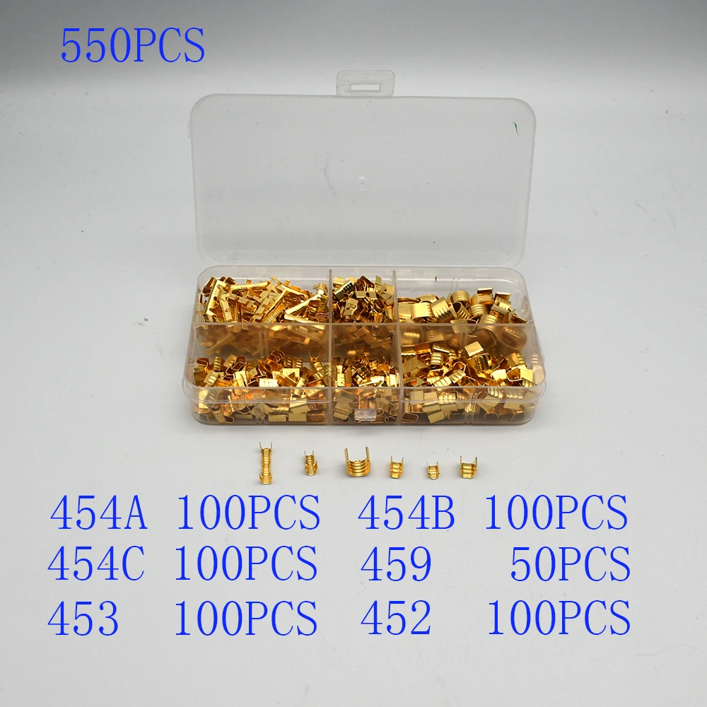 400/500/550/600pcs /box 453 U-shaped terminal tab cold inserts connectors cold terminal small teeth fascia terminal,0.3- 10.0mm2