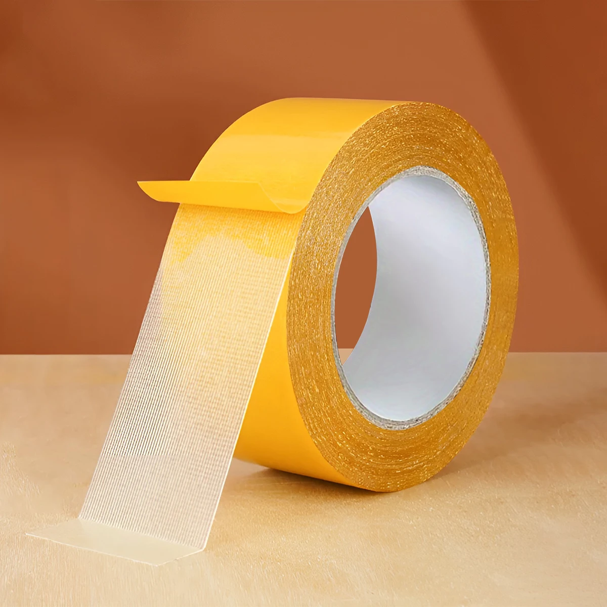 20M Grid Double Sided Cloth Base Tape Waterproof High Viscosity Fiber Strong Fixation Sticky For Bathroom Bedroom Floor Carpet