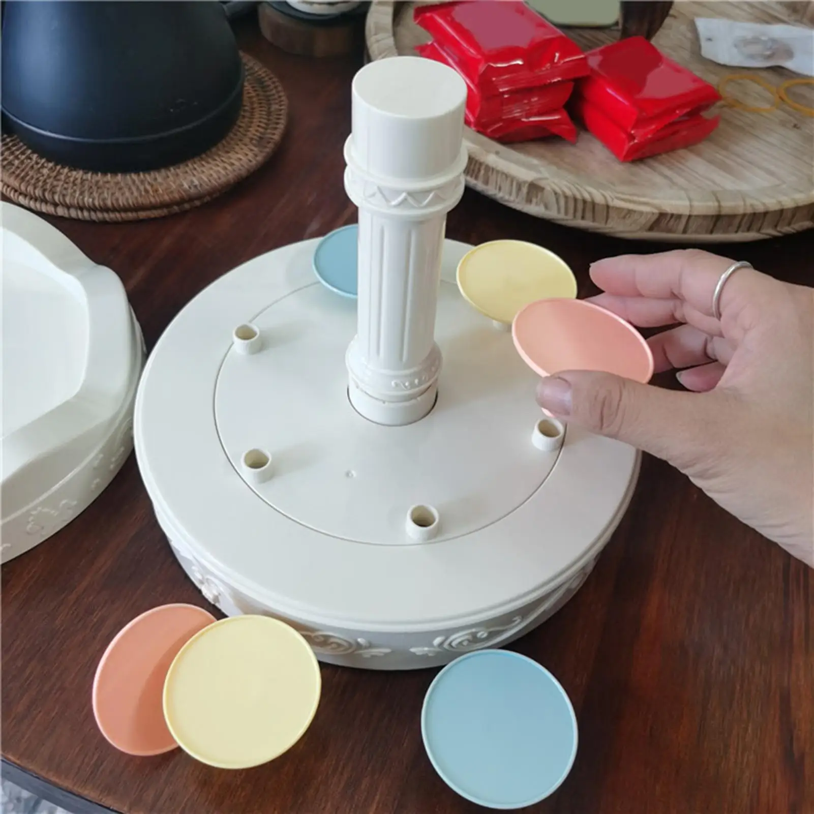 

Двухуровневая подставка для торта, держатель для суши, кексов, хлеба, шоколада, конфет, для вечеринок, свадеб, дней рождения, праздников