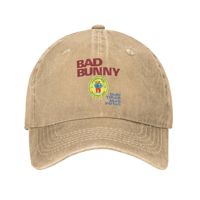 Casual Bad Bunny Debi Tirar Mas Fotos DTMF Baseball Cap Men Distressed Washed Headwear  Outdoor Travel Adjustable Fit Caps Hat
