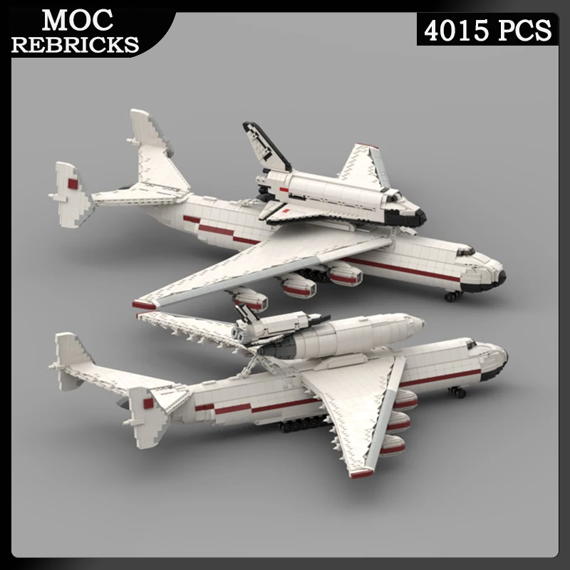 Military Series Weapons Antonov AN-225 Fighters MOC Building Block Personnel Carrier Aircraft Educational Toys Boy Holiday Gifts