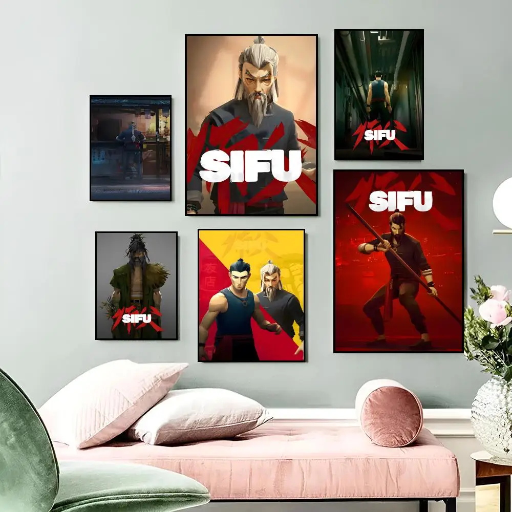 Póster popular y elegante del videojuego de lucha S-SIFU, póster de buena calidad para decoración de habitación, hogar, bar, cafetería, pintura, regalo