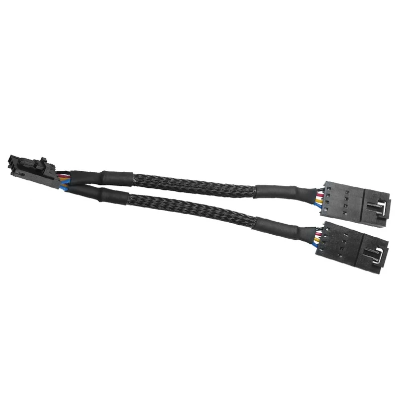 RGB Lighting Extension Cable 1To2 Splitter Cable 4Pin Male To Dual Female Used For Fan Hub Splitter Adaptercable