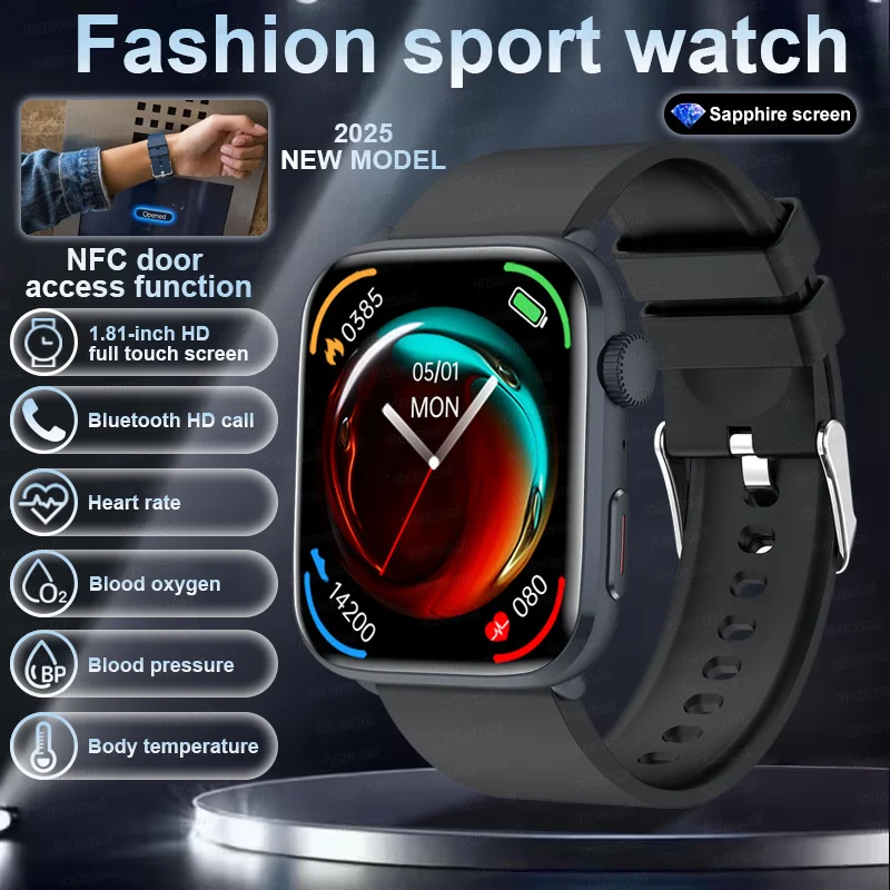 Smart Watch Watch Global Version Men Women HD AMOLED Display Heart Rate Bluetooth Call GPS Track Waterproof Sports Smart Watches