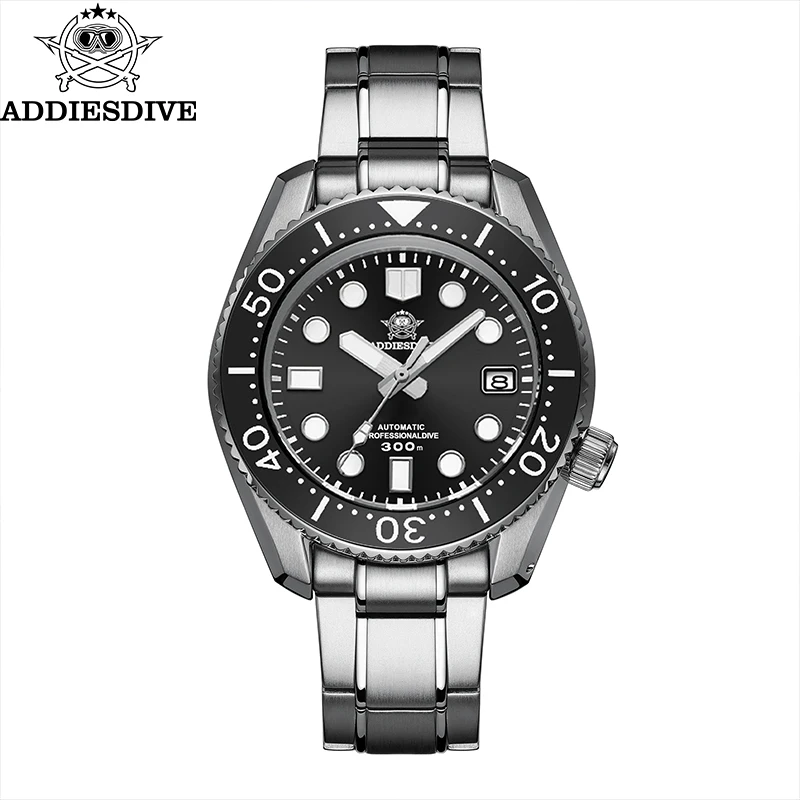 

ADDIESDIVE Men Luxury Watch 300m Waterproof Ceramic Bezel BGW9 Super Luminous Japan NH35 Automatic Mechanical Watch reloj