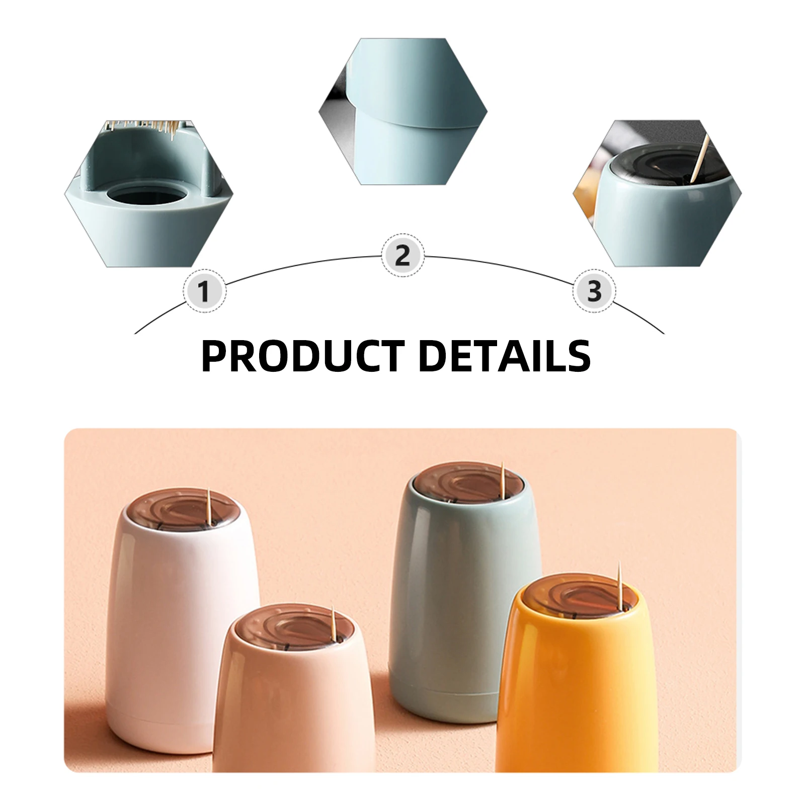 

Plastic Toothpick Simple Waterproof Portable Home Restaurant Hotel Toothpick Box Kitchen Bar Supplies Automatic Holder