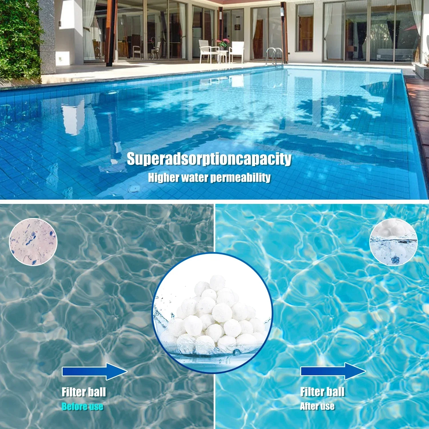 Durable Swimming Pool Filter Balls Substitute 25kg Sand Reusable Eco-Friendly Pool Maintenance Tool image 5