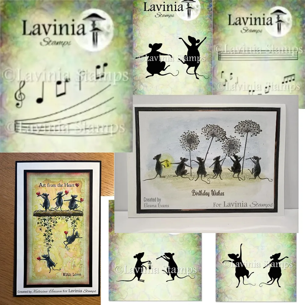 

Mice and musical notes Metal Cutting Die And Stamps Scrapbooking Background DIY Decoration Craft Embossing Stencil for 2025 new