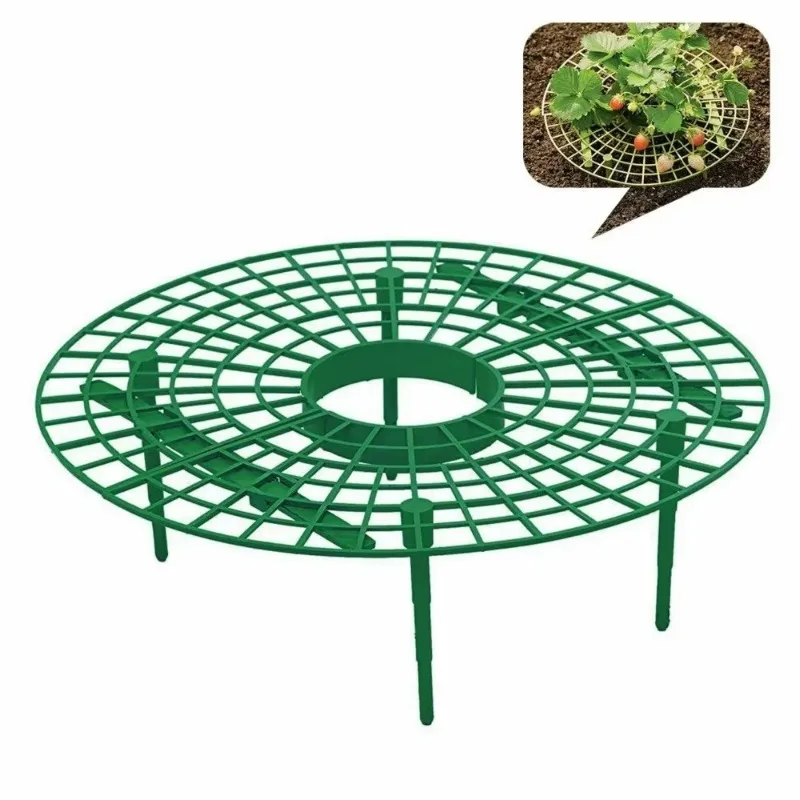 Plastic Strawberry Growing Tray Stand Anti-Rot Fruit Support Frame Green Plant Anti Lodging Rack Home Garden Horticulture Tool